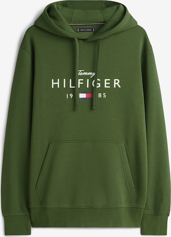 TOMMY HILFIGER Sweatshirt 'BRAND LOVE' in Grün: Vorderseite