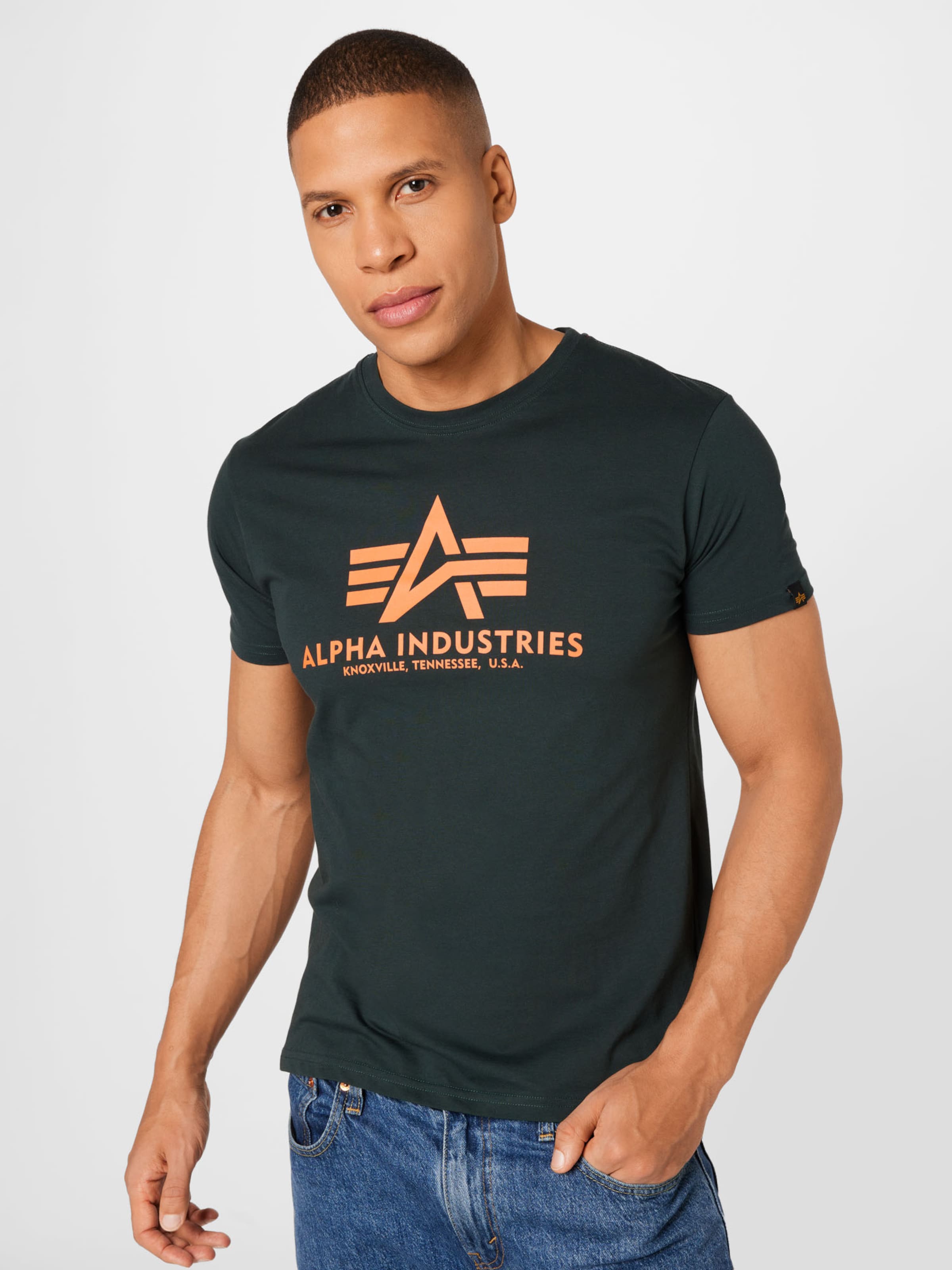 Männer Shirts ALPHA INDUSTRIES T-Shirt in Grau, Tanne - XL94924 Männer Shirts ALPHA INDUSTRIES T-Shirt in Grau, Tanne - XL94924
