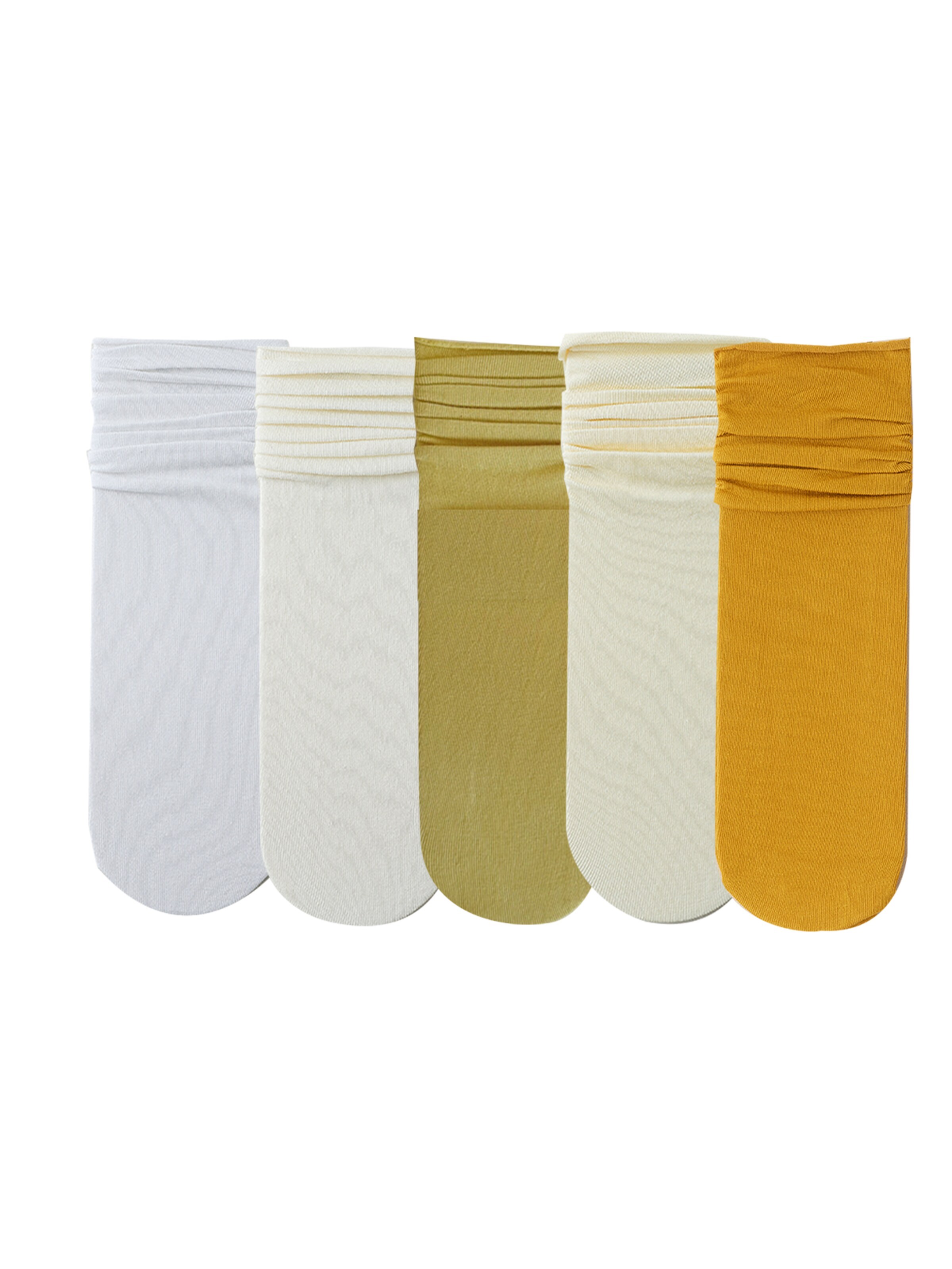 Millo Socken 'Colourful Viskose'‌‌‌‌ in Gelb: Vorderseite