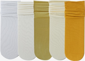 Millo Socken 'Colourful Viskose' in Gelb: Vorderseite