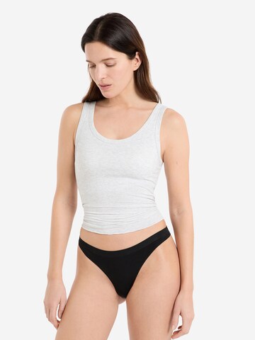 ETAM String 'Aube' in Schwarz: Vorderseite