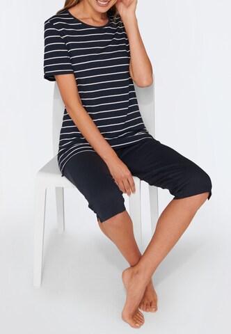 SCHIESSER - regular Pijama 'Original Classics' en azul