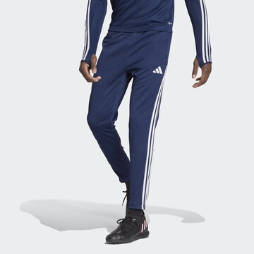 ADIDAS PERFORMANCE Slim fit Sports trousers 'Tiro 23 League' in Blue: front