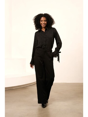 LOFTY MANNER Blouse 'QK08.1 - Blouse Mette' in Black