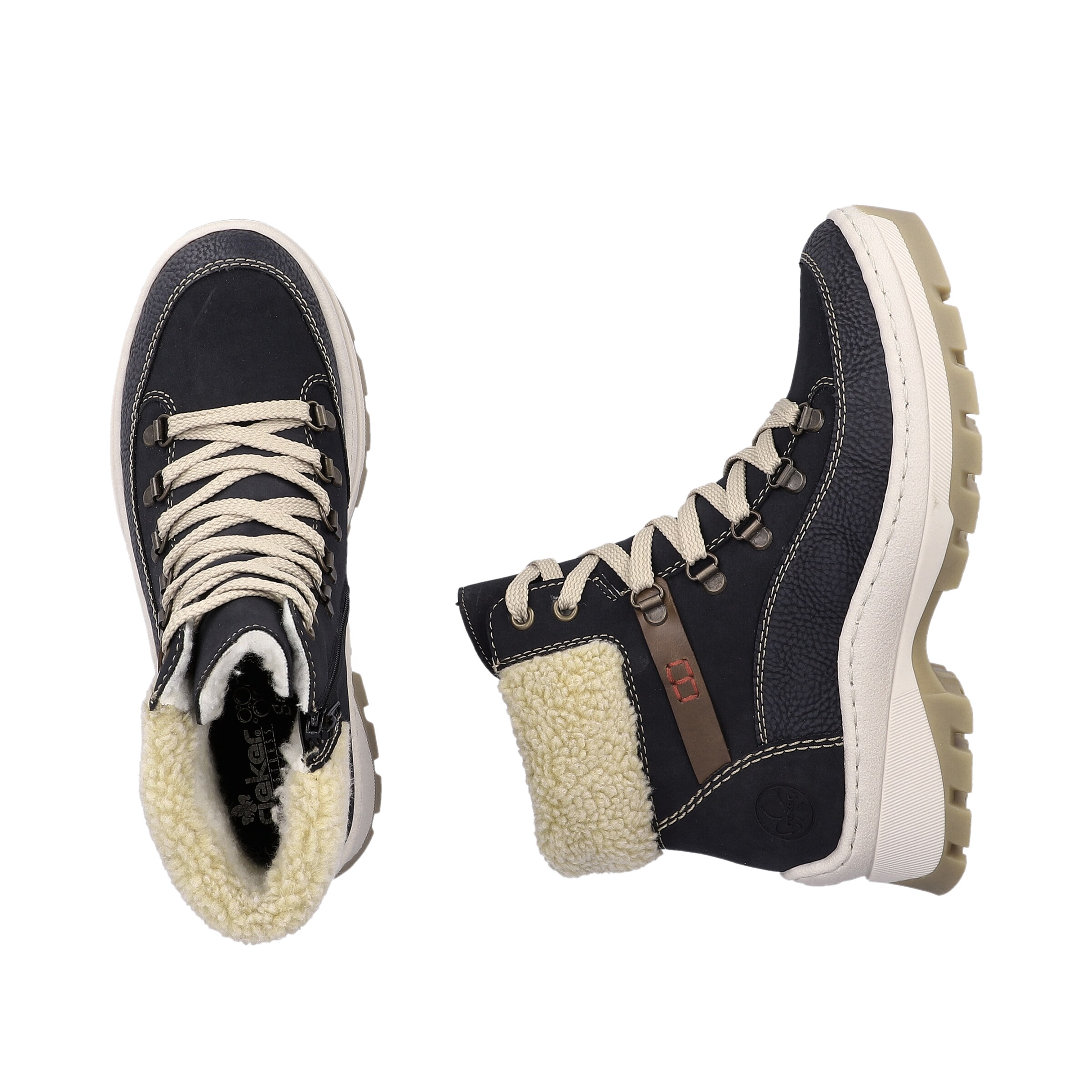 Bottes à lacets 'X9338' Rieker en bleu
