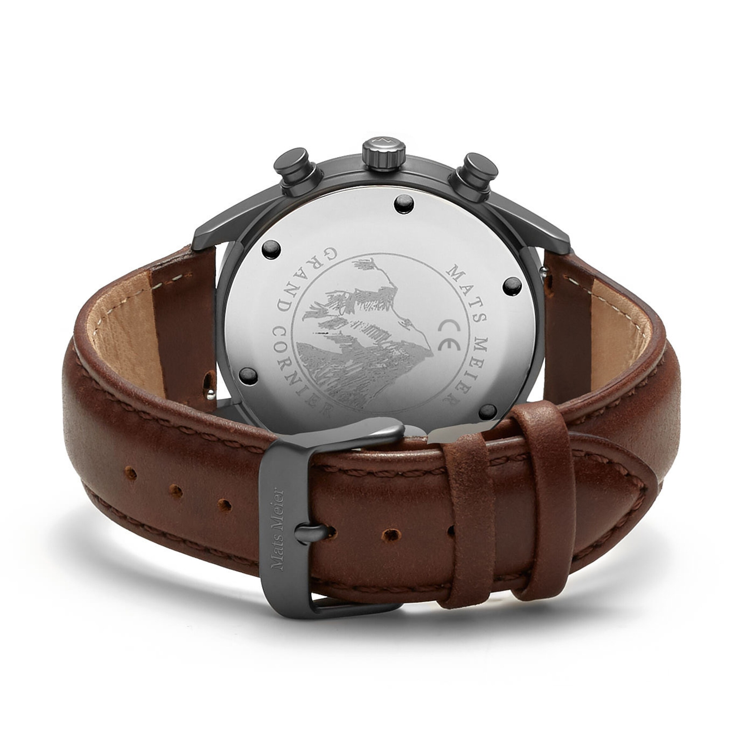 Mats Meier Analoguhr in Braun