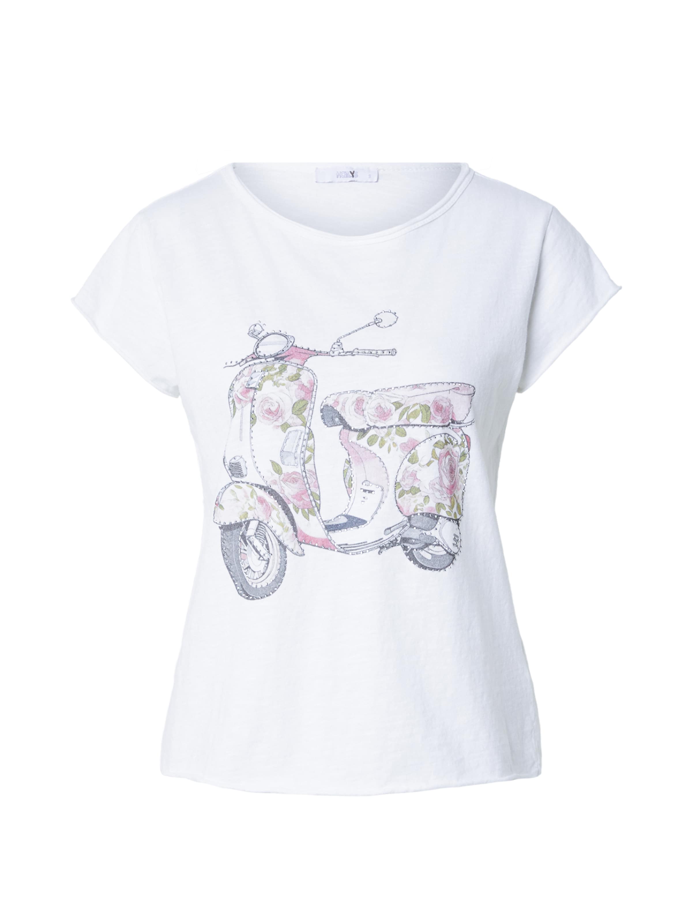 Hailys - Camisa 'Sv44enja' em branco: frente