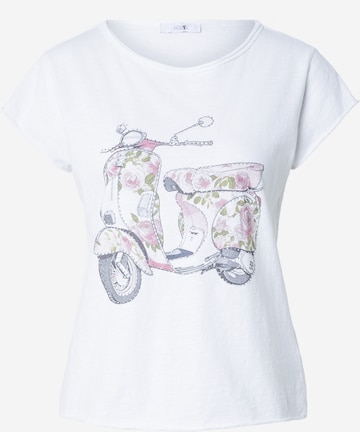 Hailys - Camisa 'Sv44enja' em branco: frente