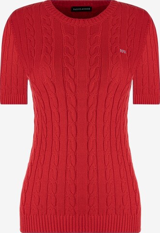 Basics and More Sweater ' Dana ' in Red: front