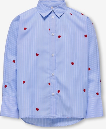 ONLY GIRLS Блузка 'KOGNEW LINAGRACE' в Синий: спереди