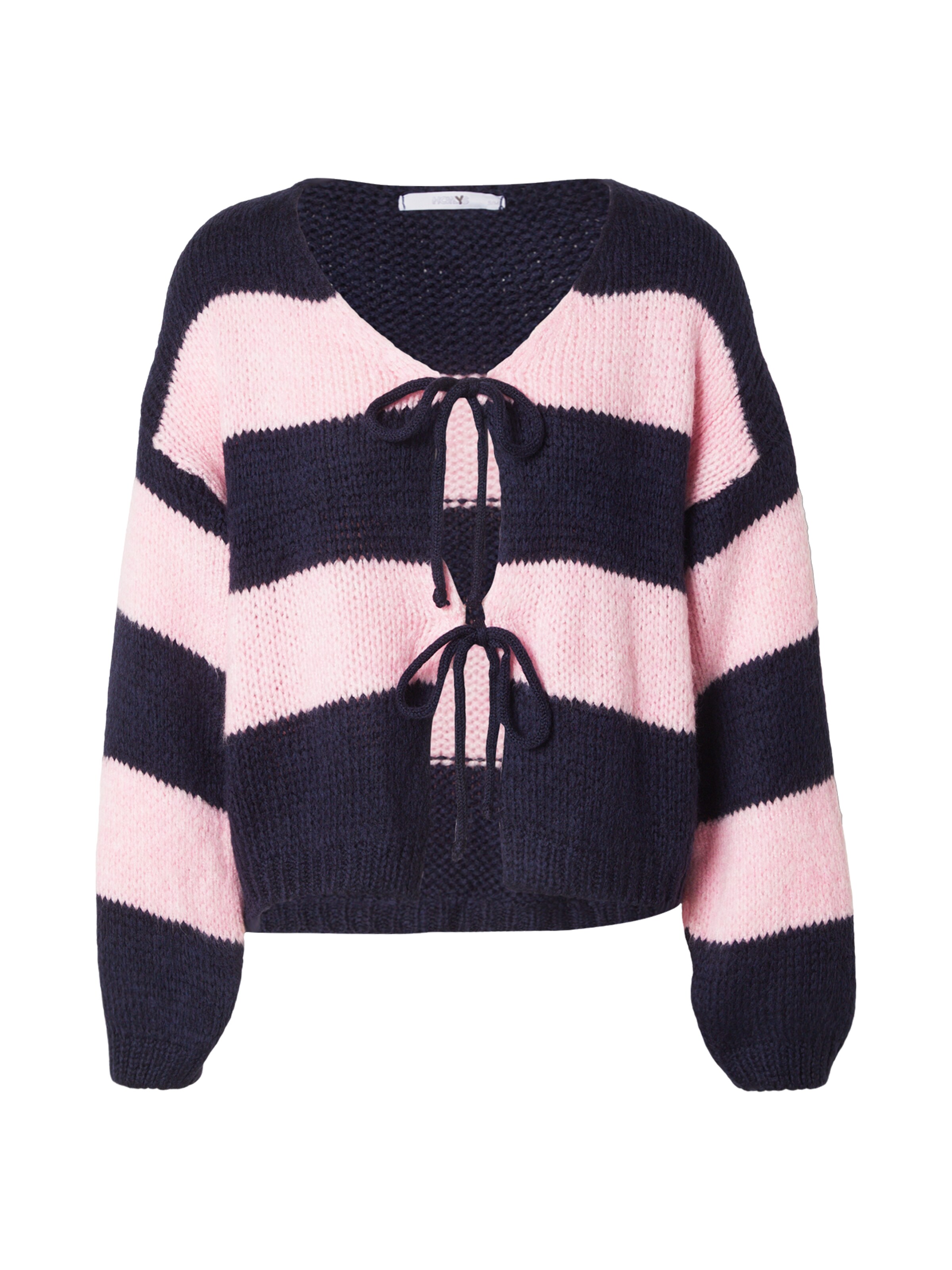 Hailys Strickjacke in XS-S in navy / rosa, Produktansicht