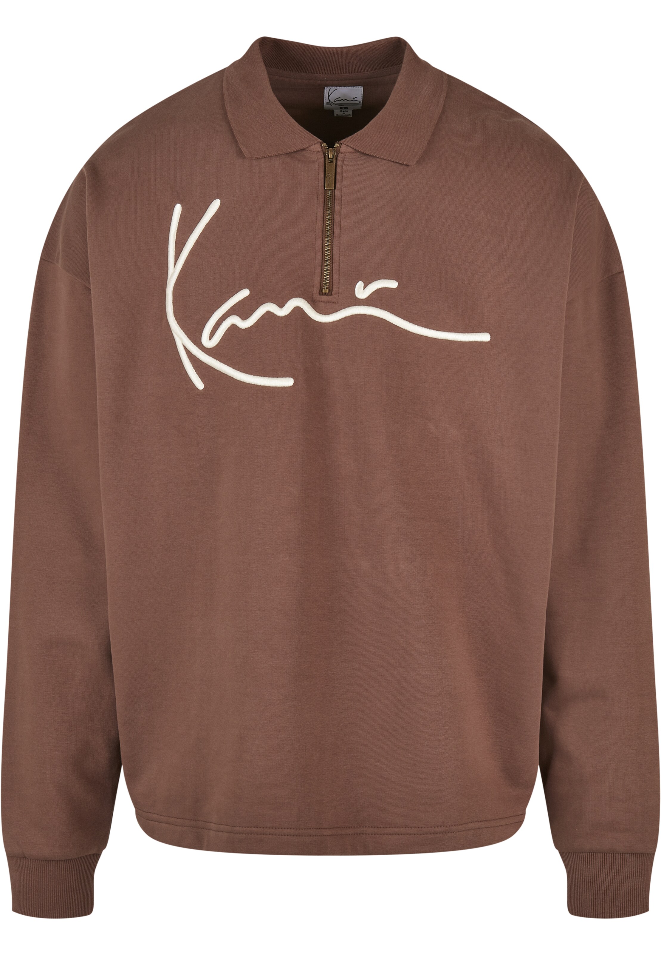 Karl Kani Sweatshirt in Bruin: voorkant