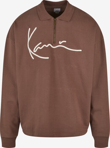 Sweat-shirt Karl Kani en marron : devant