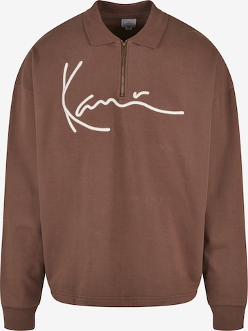 Sweat-shirt Karl Kani en marron : devant