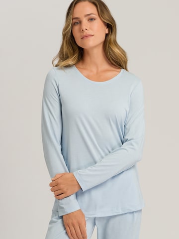 Hanro Pajama Shirt in Blue: front