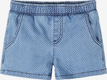 NAME IT - Shorts 'BECKY' em azul: frente