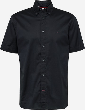 TOMMY HILFIGER Regular fit Button Up Shirt in Black: front