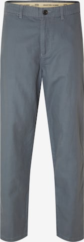 Pantalon chino SELECTED HOMME en gris : devant