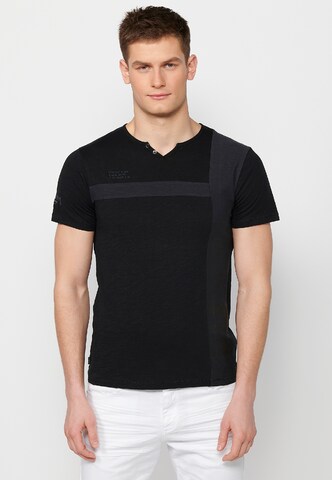 T-Shirt KOROSHI en noir : devant