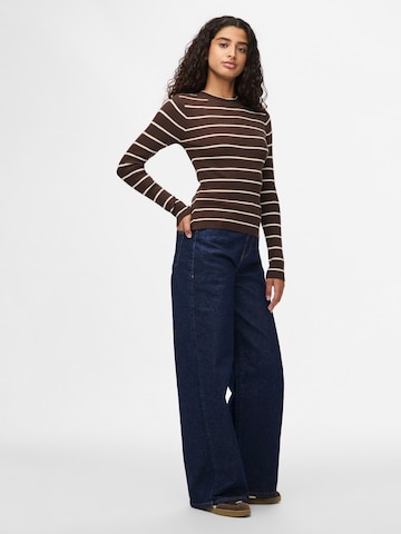 PIECES Pullover i brun
