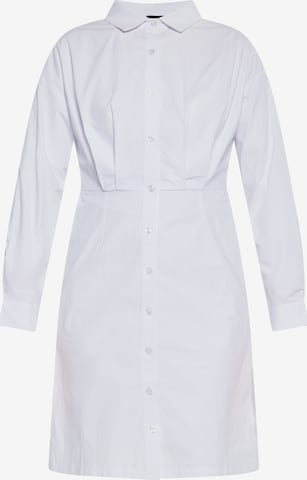DreiMaster Klassik Платье-рубашка в Белый: спереди