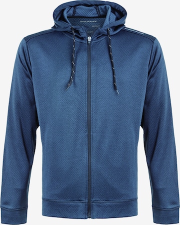 ENDURANCE Athletic Zip-Up Hoodie 'Dereff' in Blue: front