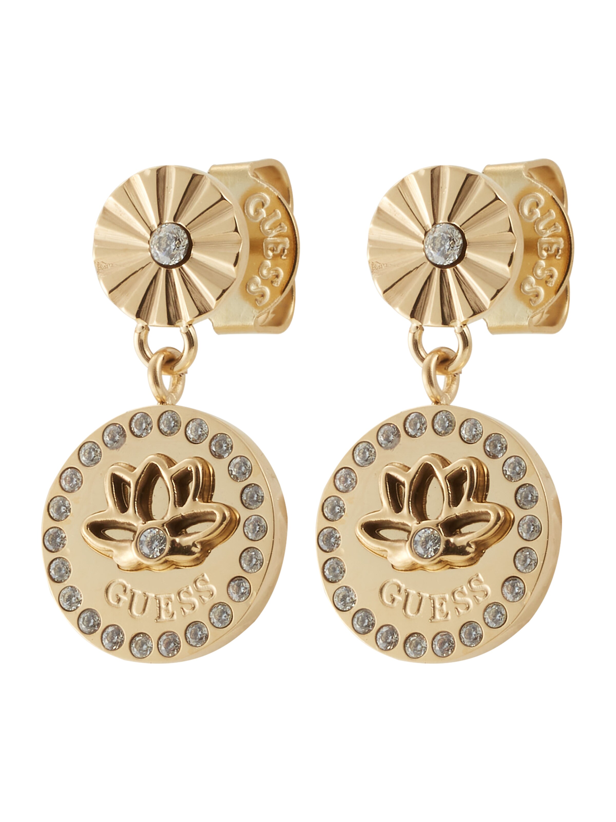 Frauen Schmuck GUESS Ohrringe 'Lotus' in Gold - LJ50672
