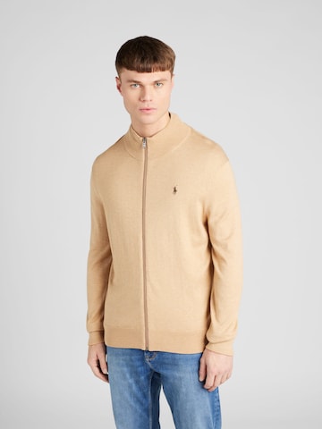 Polo Ralph Lauren Knit cardigan in Beige: front