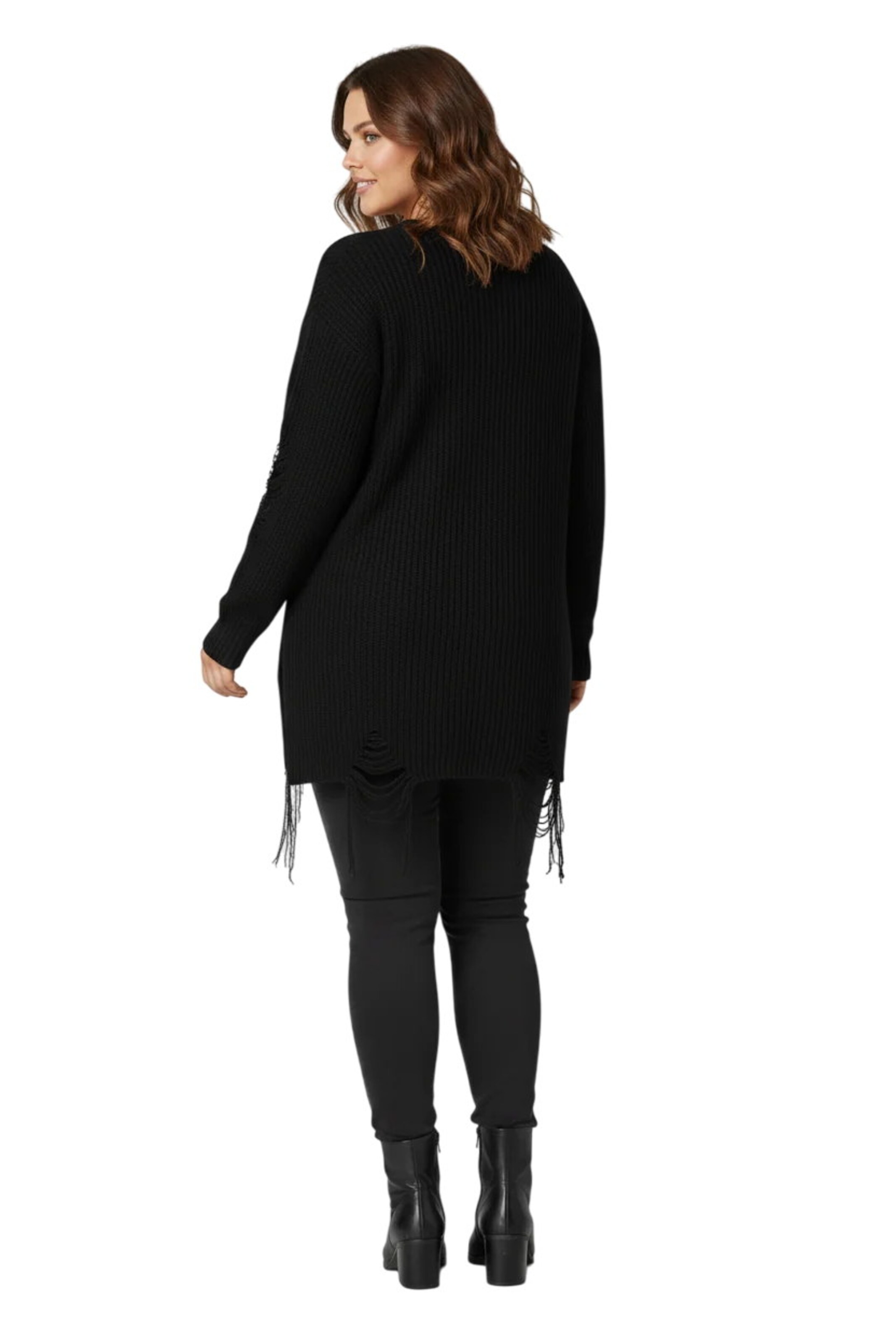 Shape Of You Pullover in Schwarz