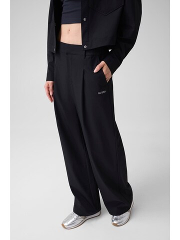GUESS Wide Leg Hose in Schwarz: Vorderseite