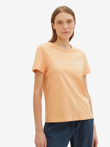 TOM TAILOR - Camisa em laranja: frente