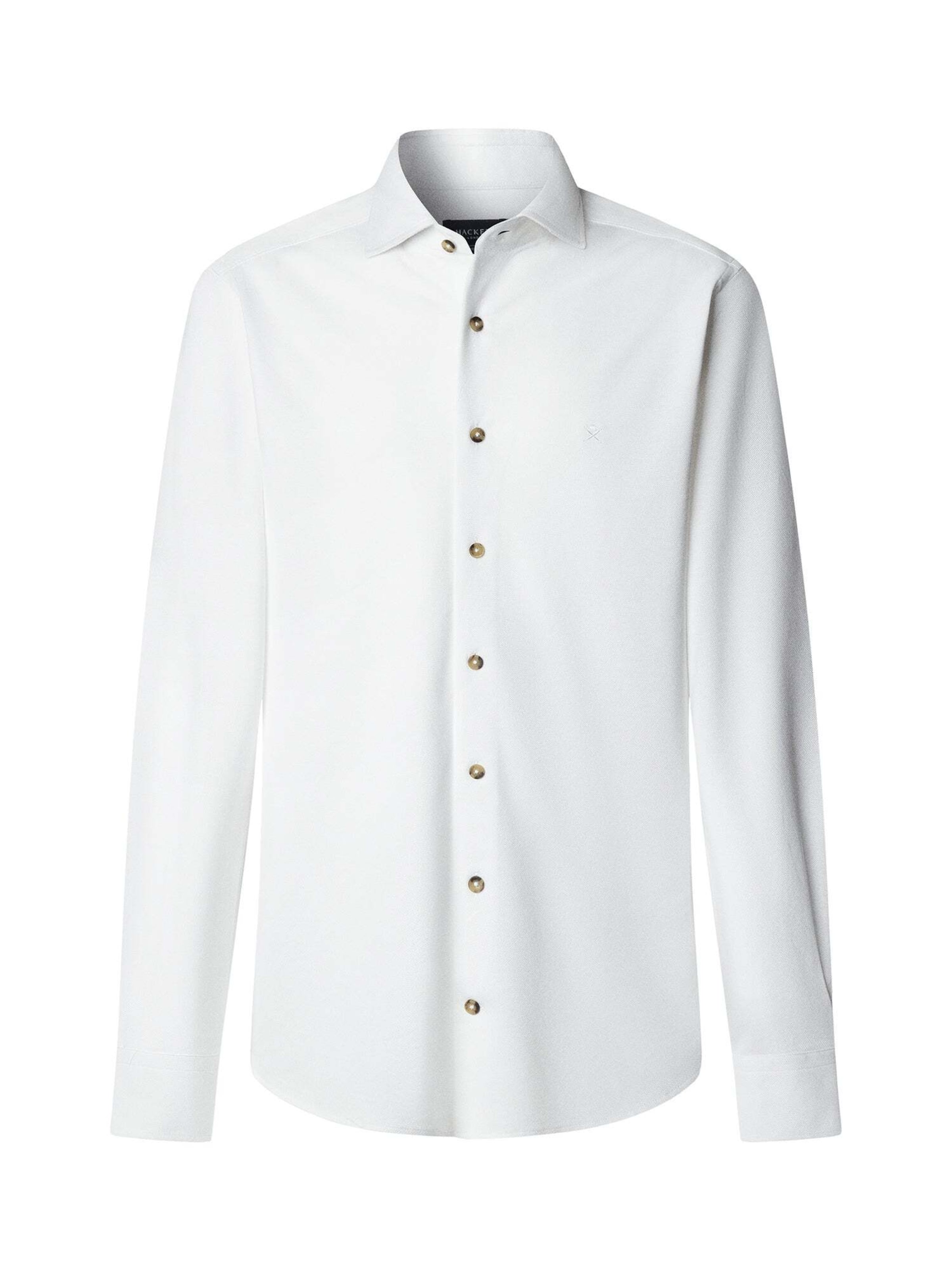 Chemise Hackett London en blanc : devant