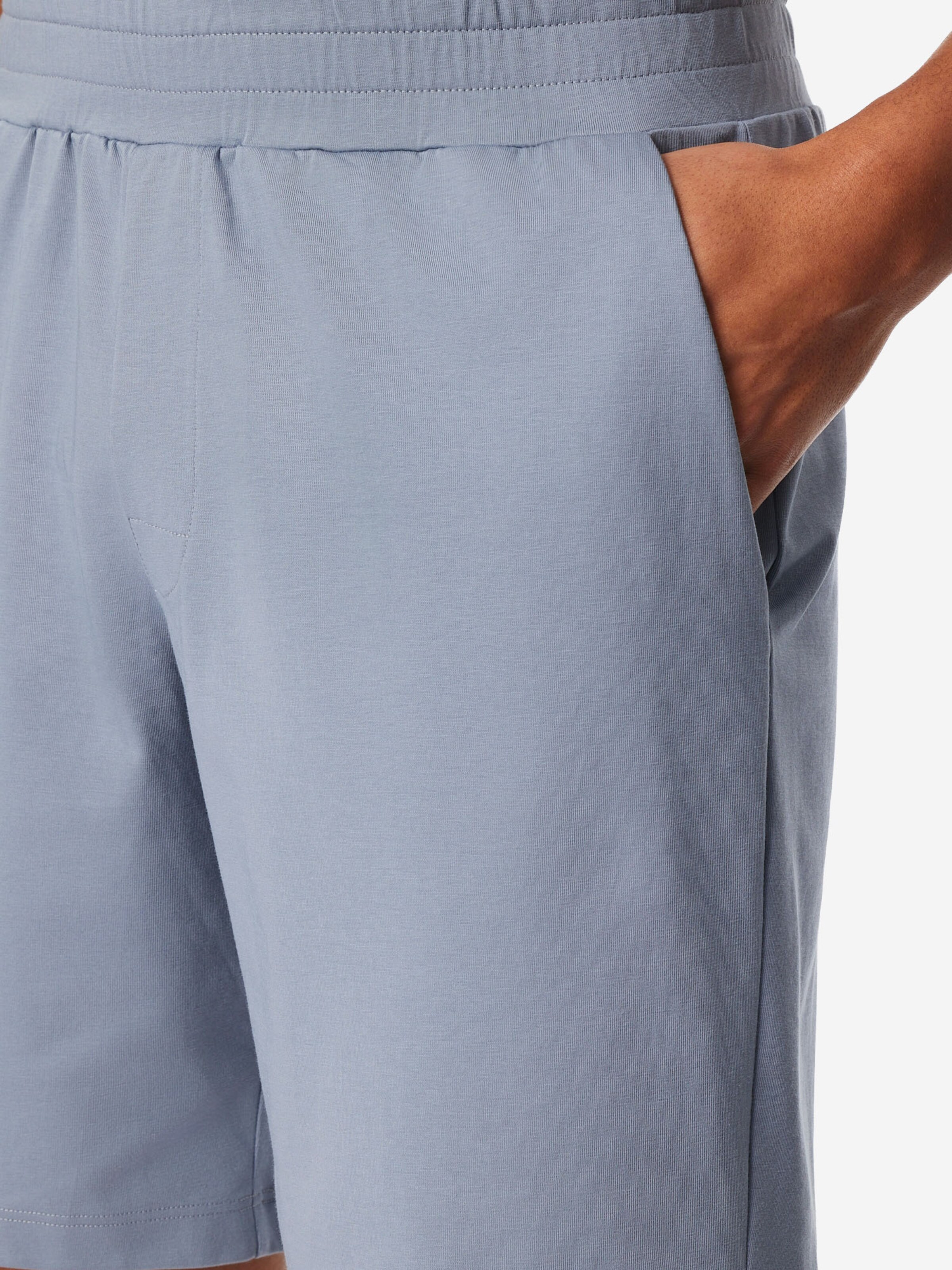 Pyjama long ' Modern ' SCHIESSER en bleu