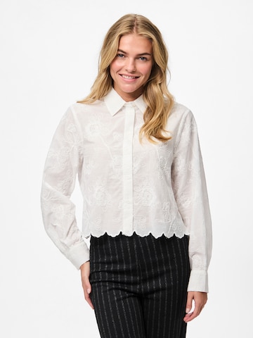 PIECES Blouse 'PCJEFINA' in White: front