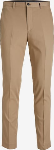 Coupe slim Pantalon à plis 'Franco' JACK & JONES en marron : devant