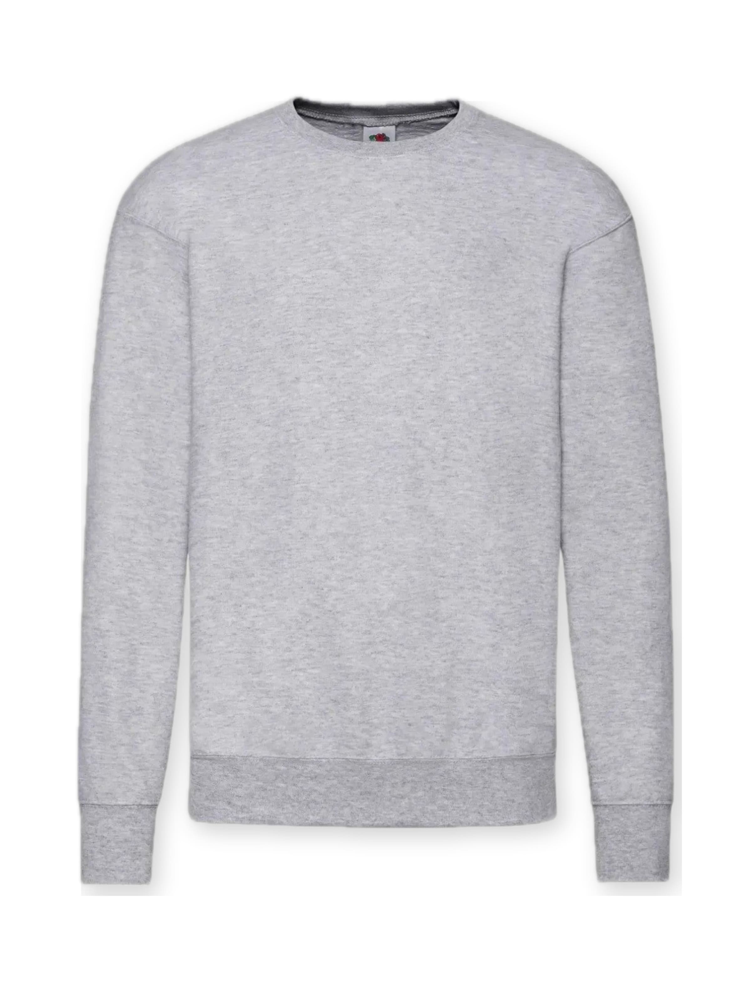 FRUIT OF THE LOOM Sweatshirt 'Crewneck sweatshirt' in Grijs: voorkant