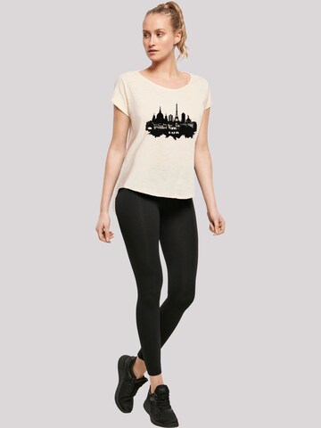 T-shirt 'Cities Collection - Paris skyline' F4NT4STIC en beige