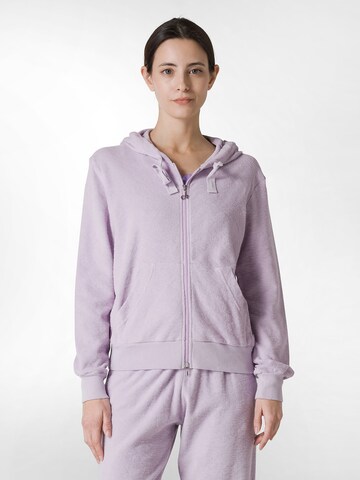 DEHA Sports sweat jacket in Purple: front