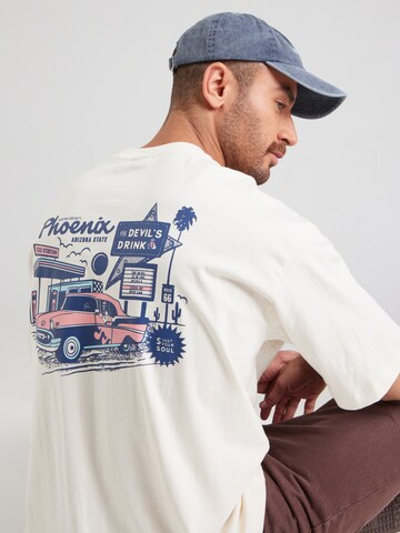 Kaotiko Shirt 'GAS STATION' in Beige
