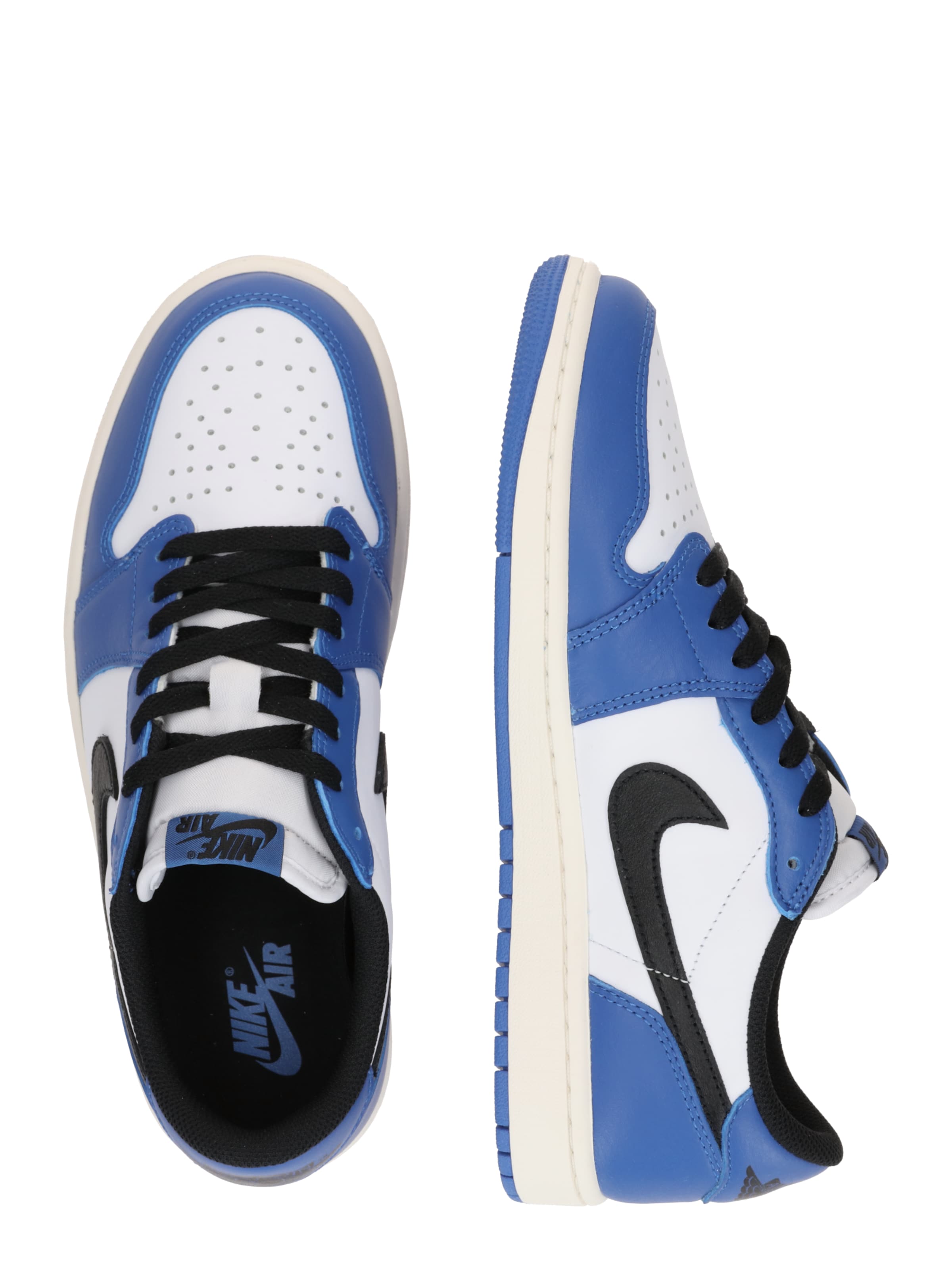 Jordan Σνίκερ χαμηλό 'AIR JORDAN 1' σε λευκό: πλευρά