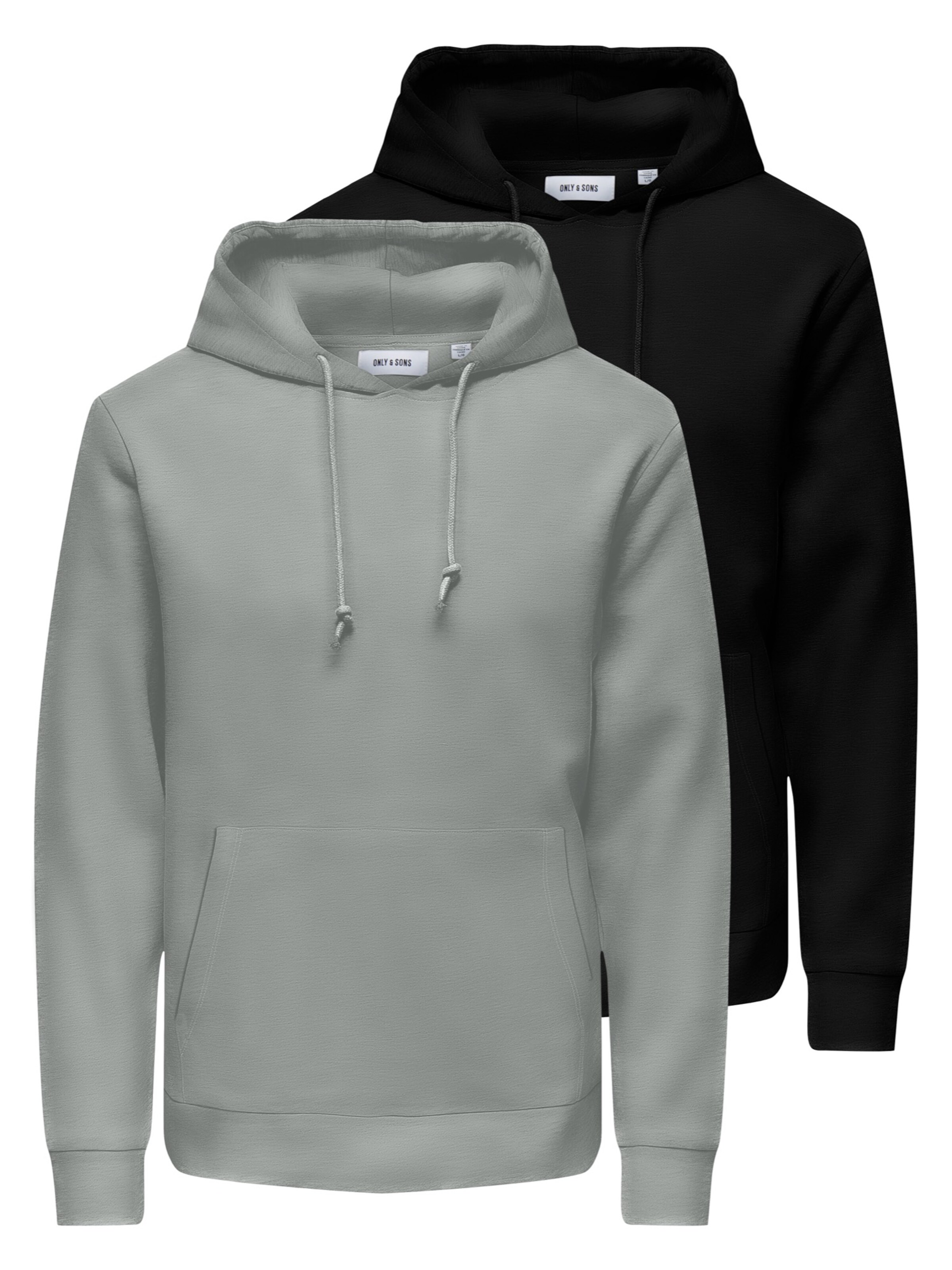 Only & Sons Sweatshirt 'ONSCHASE' in Grey: front
