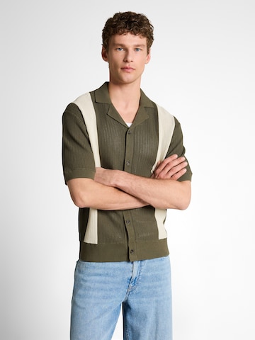 Vestes en maille TOM TAILOR DENIM en vert : devant