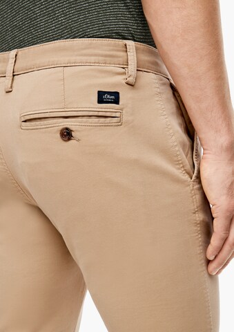 Coupe slim Pantalon chino s.Oliver en beige