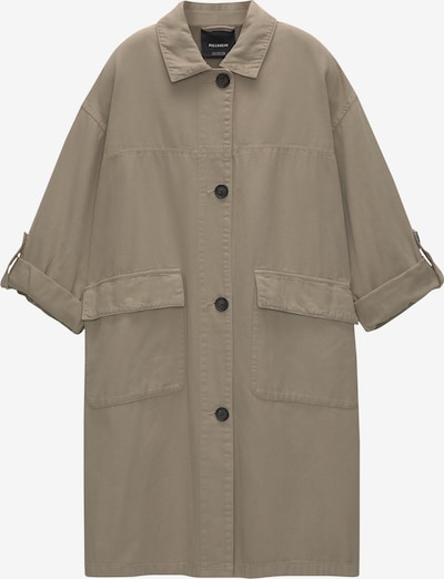 Pull&Bear Between-Seasons Coat in Dark beige, Item view