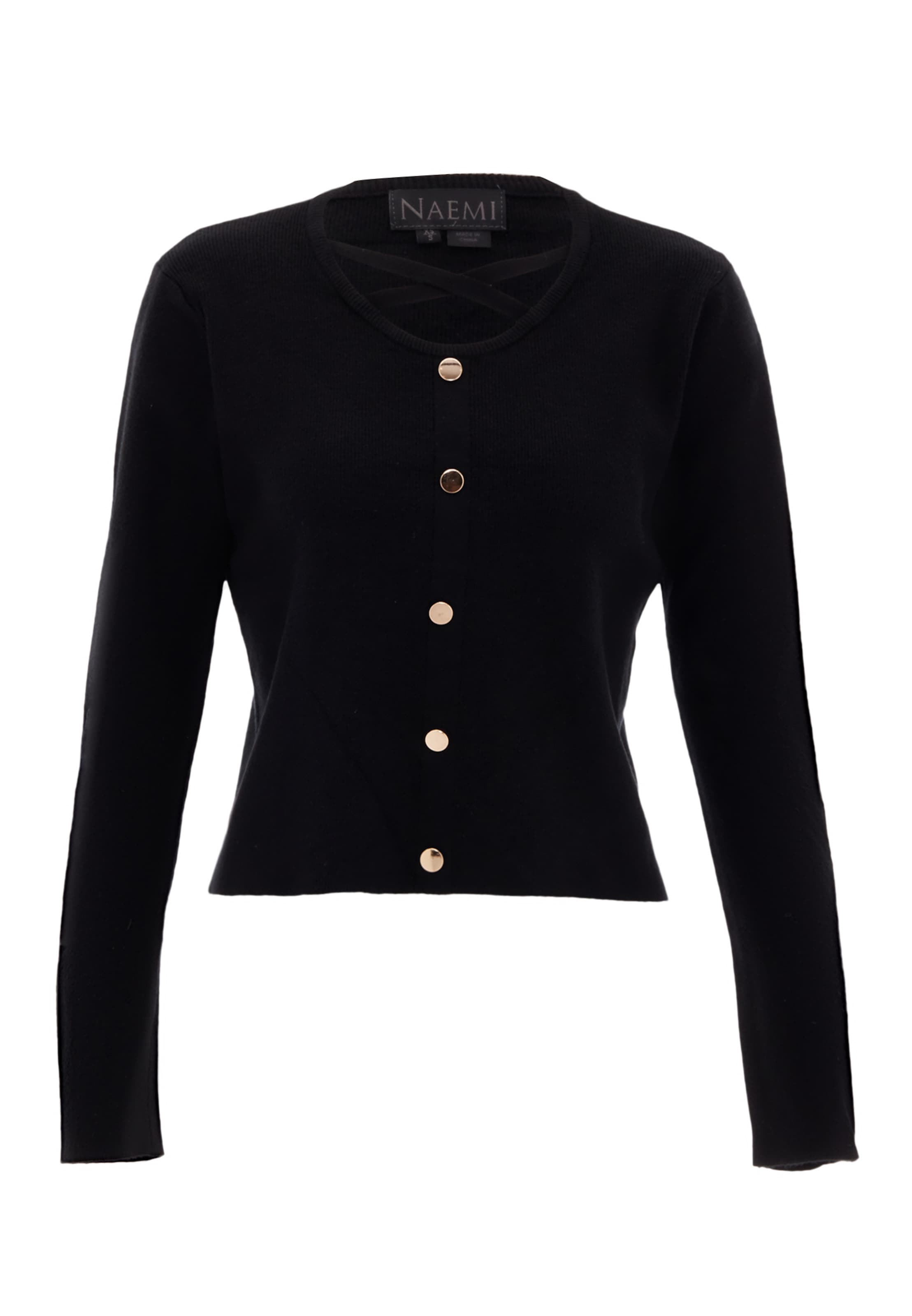 NAEMI Trui in Zwart: voorkant