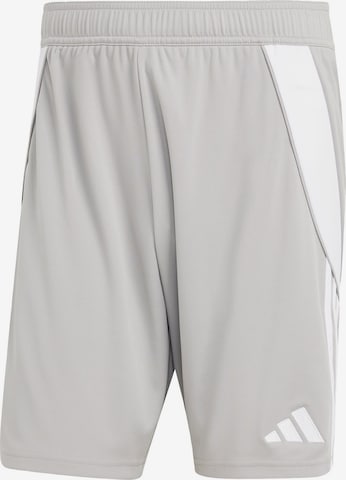 ADIDAS PERFORMANCE Regular Workout Pants 'Tiro 24' in Grey: front