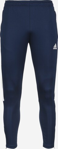 Effilé Pantalon de sport 'Tiro 21 ' ADIDAS SPORTSWEAR en bleu : devant