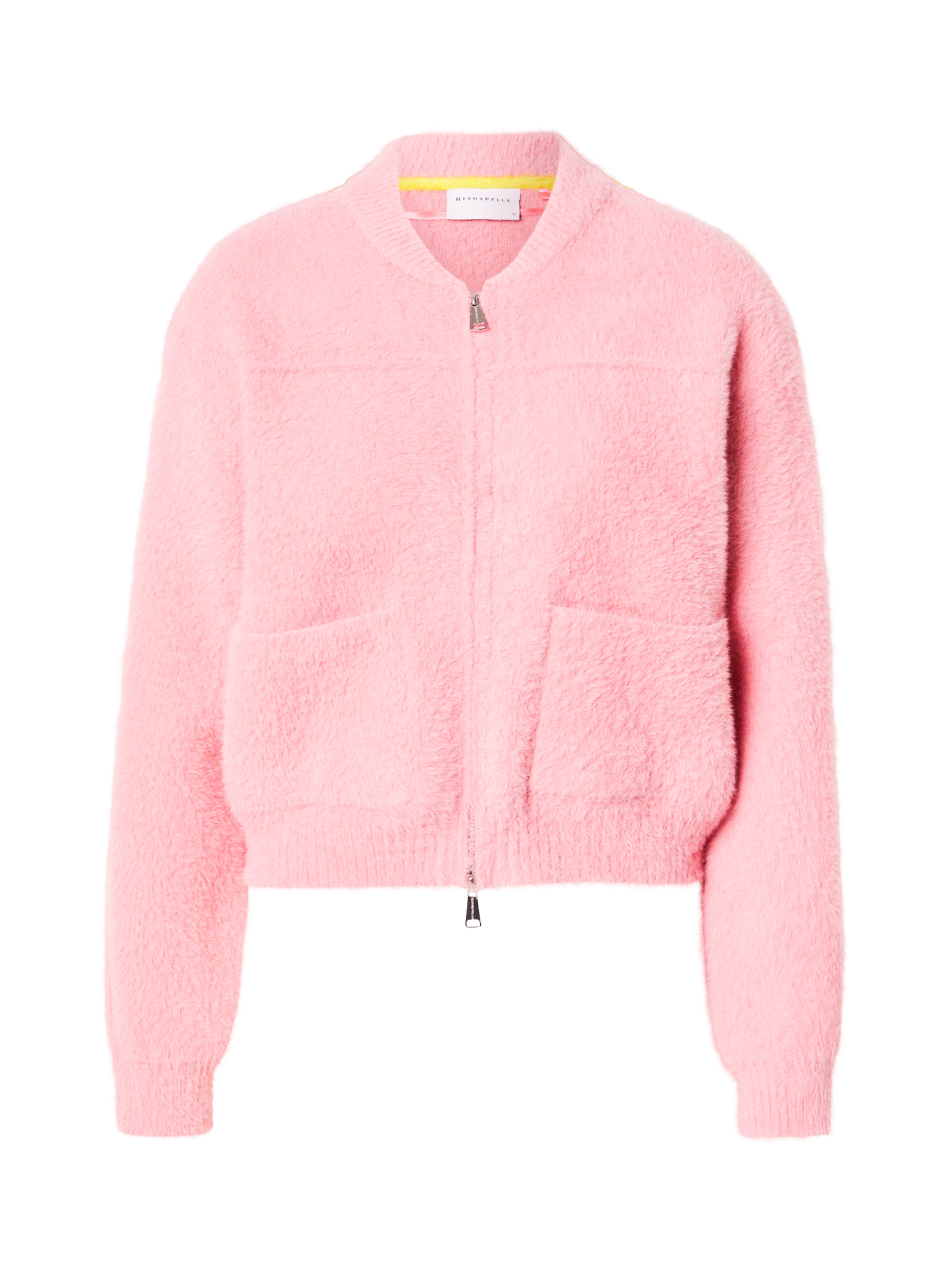 RINO & PELLE Плетена жилетка 'Bento' в розово: отпред
