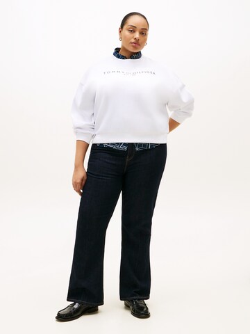 Tommy Hilfiger Curve - Sudadera en blanco