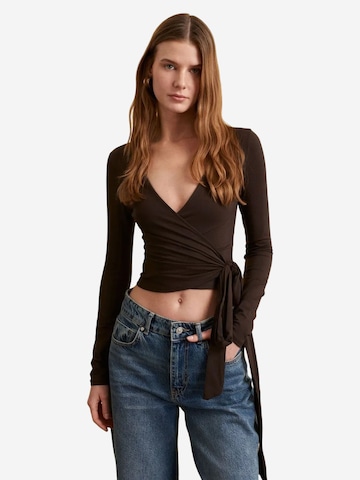 Dilvin Shirt 'Blusen' in Brown